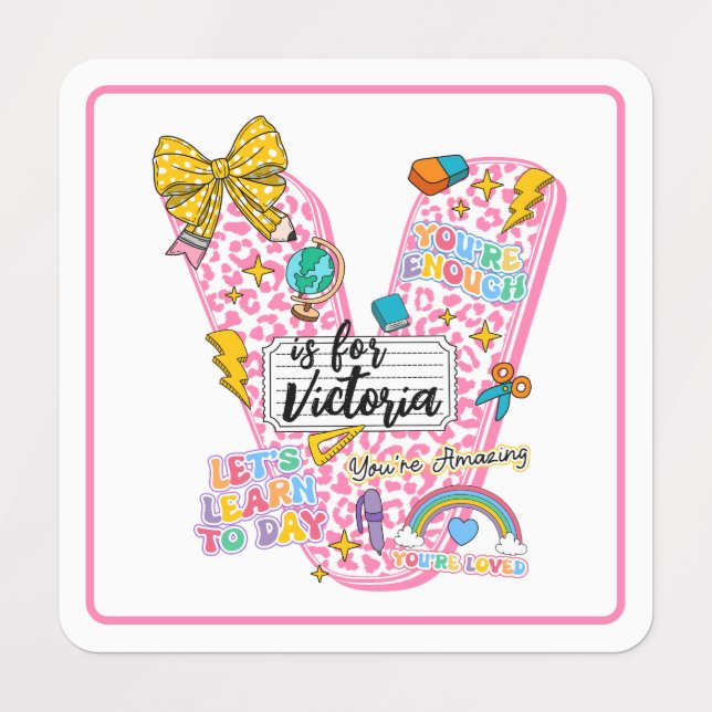 Customisable “V is for” Alphabet Art – Inspiration (Design 1)