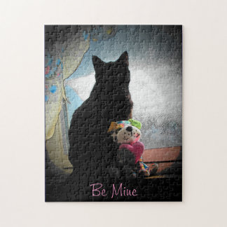 Customisable Valenpuzzle Kitty and Plush Jigsaw Puzzle