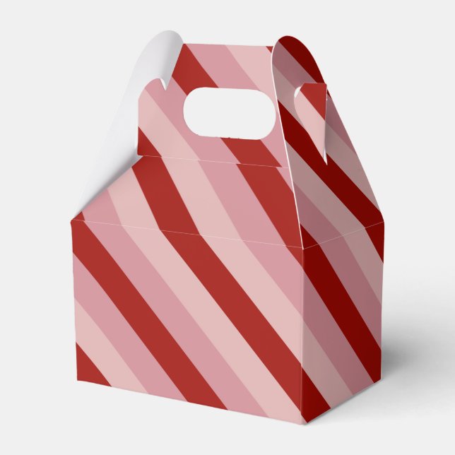 Customisable Valentine Stripes Favour Box (Back Side)