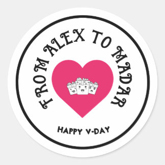 Customisable Valentine's Day Stickers - Happy Vale