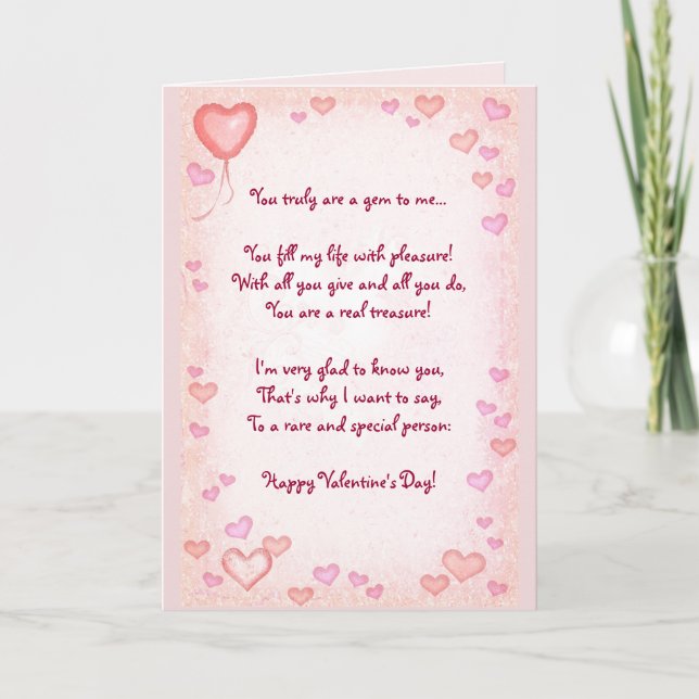 (Customisable) Valentine's Holiday Card (Front)