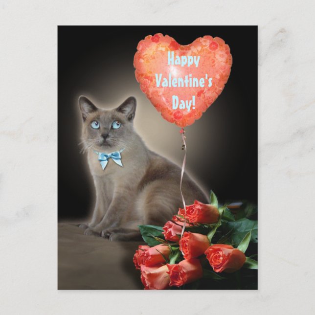 Customisable Valentine's Holiday Postcard (Front)