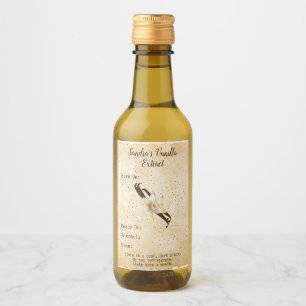 Customisable Vanilla Extract Bottle Label