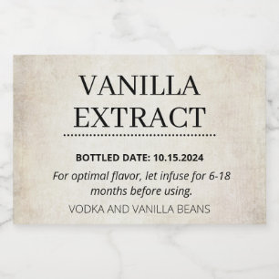 Customisable Vanilla Extract Label AB01_01RTbk