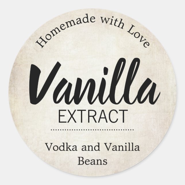 Customisable Vanilla Extract Label BL_02rdbk (Front)
