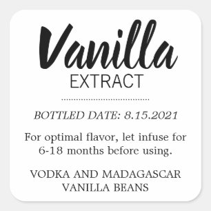 Customisable Vanilla Extract Label BL_02sq
