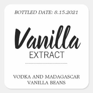 Customisable Vanilla Extract Label BL_03sq