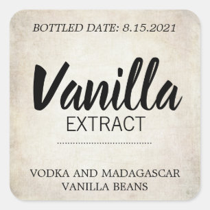 Customisable Vanilla Extract Label BL_03sqbk