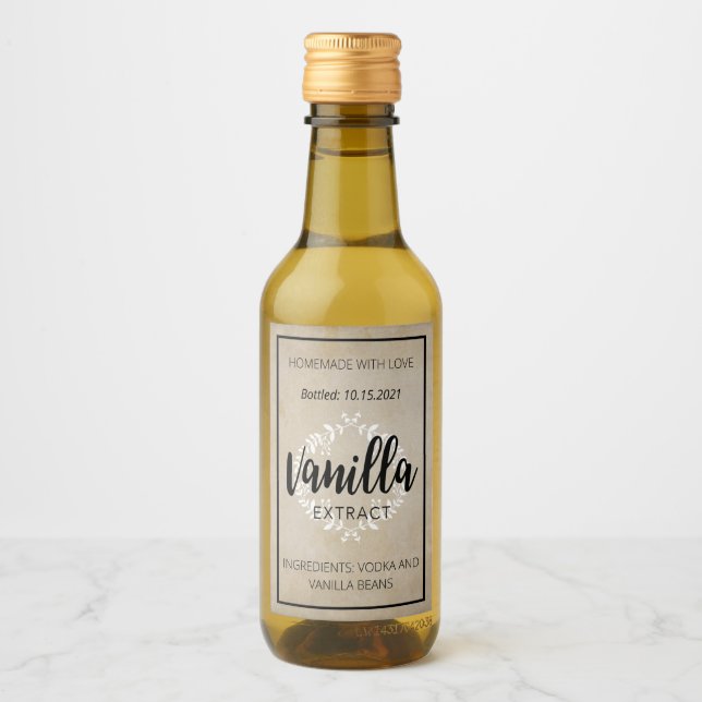 Customisable Vanilla Extract Label VE001_01wn (Front)