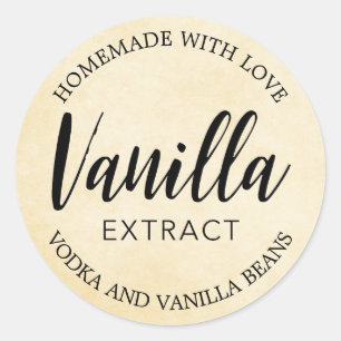 Customisable Vanilla Extract Label VE003_01RD