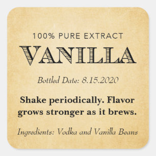 Customisable Vanilla Extract Label VE005_04rdcust