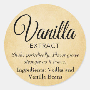Customisable Vanilla Extract Label VE025_03rd
