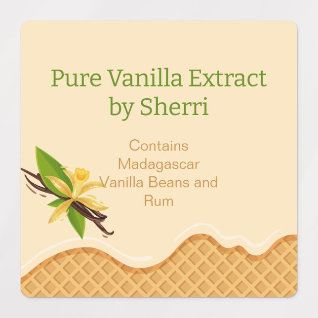Customisable Vanilla Orchid, Vanilla Extract  (Design 1)