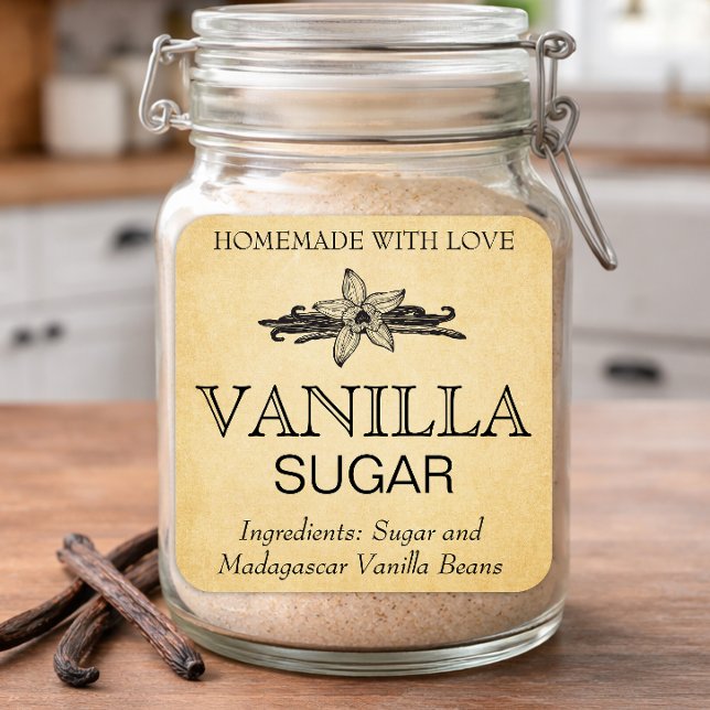 Customisable Vanilla Sugar Extract label VS002 (Creator Uploaded)