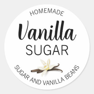 Customisable Vanilla Sugar Homemade Label VS