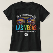Customisable Vegas Birthday Group Trip Shirt