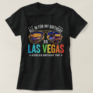 Customisable Vegas Birthday Group Trip Shirt
