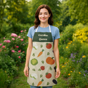 Customisable Veggie Pattern Apron – Sunshine & Veg