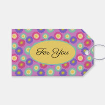 Customisable Vibrant Retro Floral Stickers