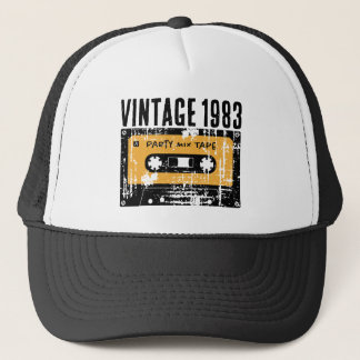Customisable Vintage 1983 Cassette Tape Trucker Hat