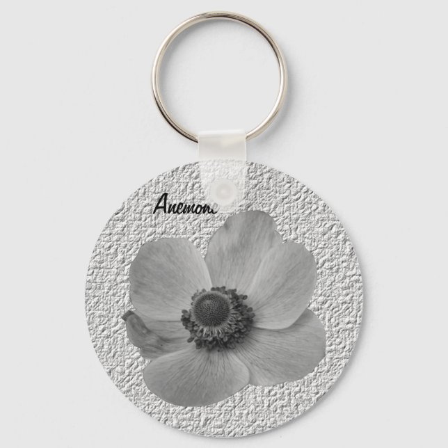 Customisable Vintage Anemone Keychain (Front)