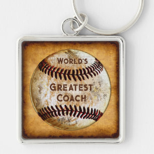 Customisable Vintage Baseball Keychains