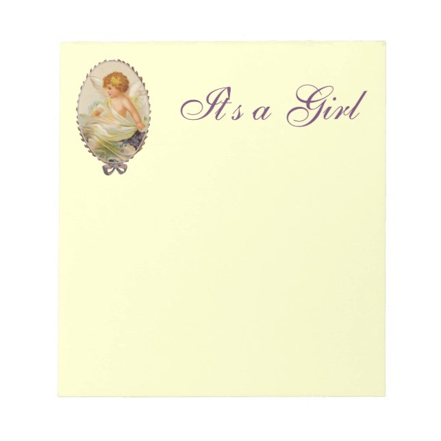 Customisable Vintage Cherubs Notepad (Front)