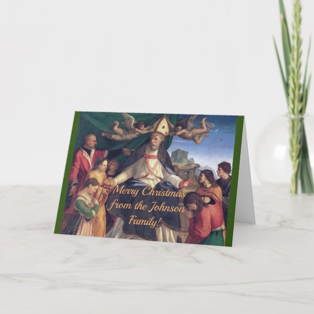 Customisable Vintage Christmas Card (Front)