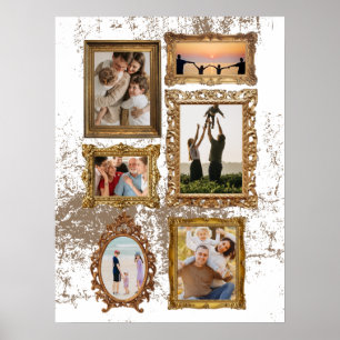 Customisable Vintage Frames - with family poem Poster