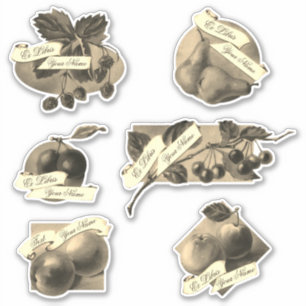 Customisable Vintage Fruit Home Made Recipes Book