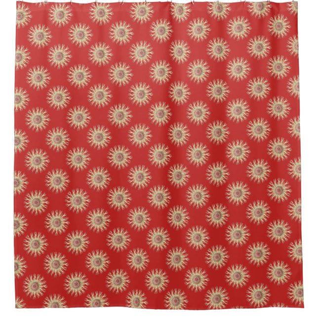 Customisable Vintage Haeckel Shower Curtain (Front)