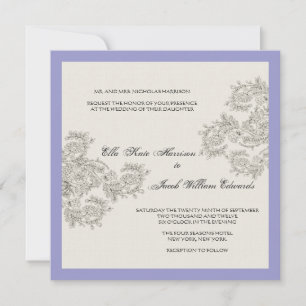 Customisable Vintage Inspired Wedding Invite