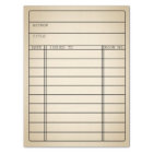 Customisable Vintage Library Book Card Tissue Wrap