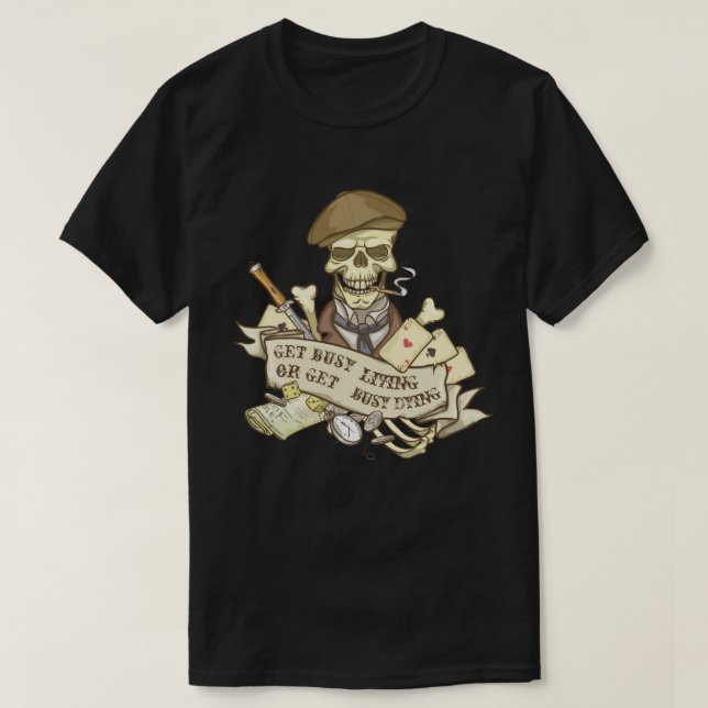 Customisable Vintage Skull T-Shirt (Design Front)