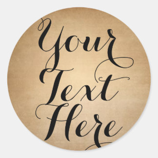 Customisable vintage stickers