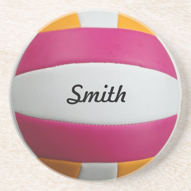 Customisable Volleyball Coaster (Front)