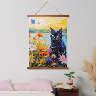 Customisable wall art, Floral wall hanging, Hanging Tapestry