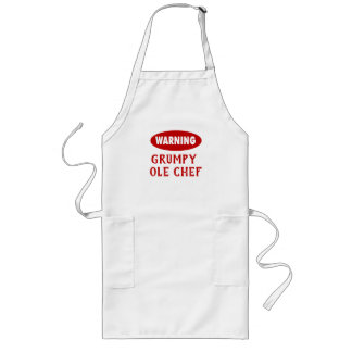 Customisable Warning Grumpy Chef Apron