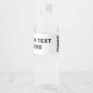 Customisable Water Bottle Labels (Set of 4)
