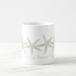 Customisable Watercolor Starfish Trio Coffee Mug