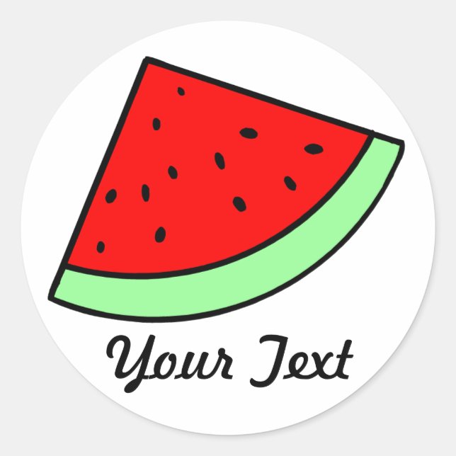 Customisable Watermelon Sticker (LIGHT) (Front)
