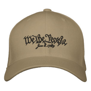 Customisable We the People FlexFit Embroidered Hat