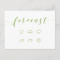 Customisable Weather Forecast Postcards