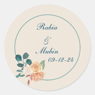 Customisable wedding favour stickers