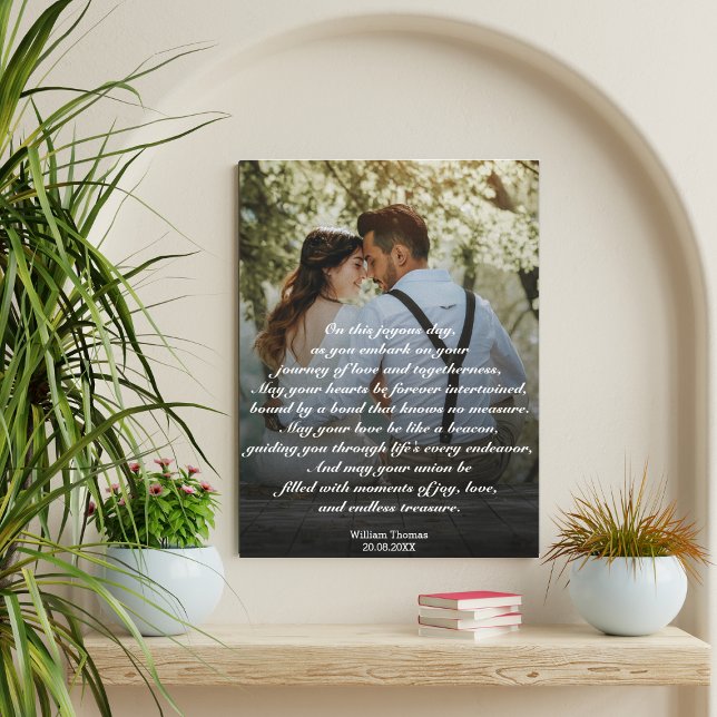 Customisable Wedding Gift, Scripted Wall Art (Creator Uploaded)