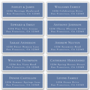Customisable Wedding Guest Address Labels