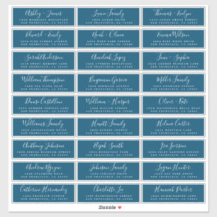 Customisable Wedding Guest Address Labels