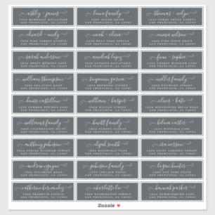 Customisable Wedding Guest Address Labels