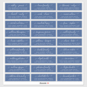 Customisable Wedding Guest Address Labels