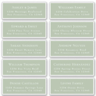 Customisable Wedding Guest Address Labels